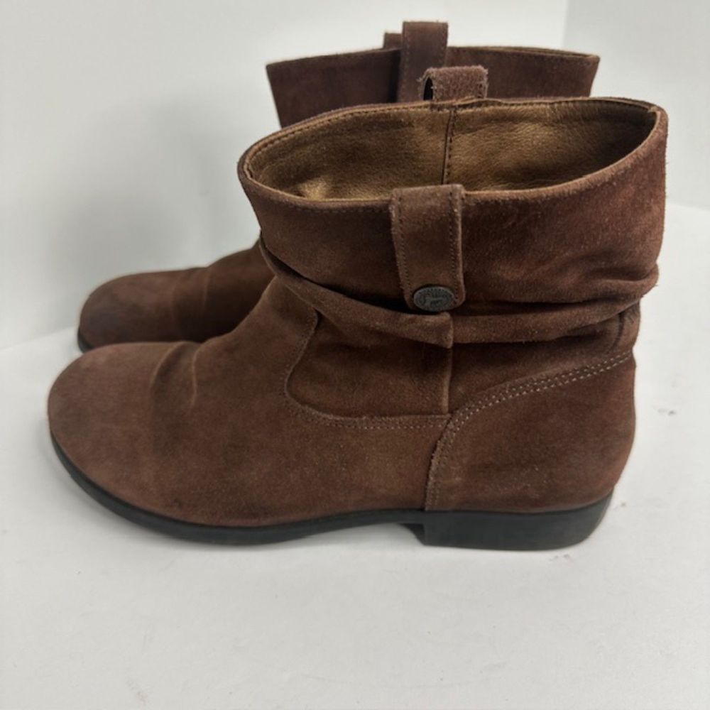 Birkenstock Brown Suede Ankle Boots